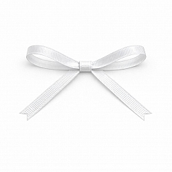 White Grosgrain Craft Ribbon 6mm Wide – 5 Metres
