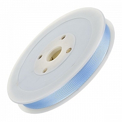 10mm Light Blue Grosgrain Ribbon for Beading 20m Reel