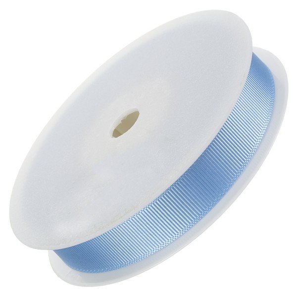 16mm Width Grosgrain Plain Ribbon Light Blue - 20m Reel 16mm Width Grosgrain Plain Ribbon Light Blue - 20m Reel