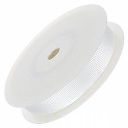 White Grosgrain Craft Ribbon 16mm Width - 20 Metre Reel