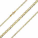 Solid 9ct Gold Luxury Flat Curb Link Chain 18" Necklace