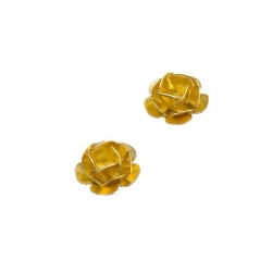 Flower Shape Metal Spacer Beads Gold Plated (12mm) PK2