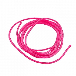 Fluorescent Pink 1.5mm Round Braided Nylon Cord 1 Metre
