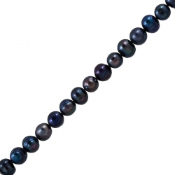 Freshwater Pearls Genuine Peacock Potato Beads 7-9mm