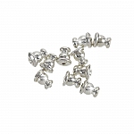 Ear Stud Backs Bullet Clutch Silver Plated Stoppers 5mm