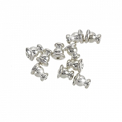 Ear Stud Backs Bullet Clutch Silver Plated Stoppers 5mm