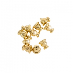 Gold Plated Ear Stud Backs Bullet Clutch Stoppers - 5mm