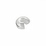 Silver Plated Crimp Bead Covers Round Findings 4mm PK50