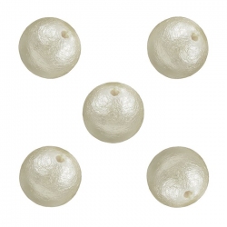 Miyuki Cotton Pearls 10mm Round Lightweight Beads Mint