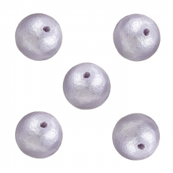 Miyuki Cotton Pearls 10mm Round Bead Lavender Pack of 5