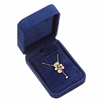 Crystal Teddy Bear Pendant Necklace 18K Rose Gold Plated