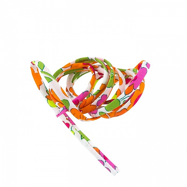 Liberty of London Orange Print 4mm Ribbon Cord Betsy Z 