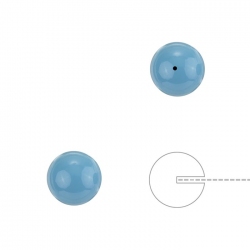 8mm Swarovski Half Drilled Pearls Round Turquoise - PK2