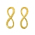 Jewellery Infinity Link Connector Gold Plated Charm 30mm