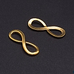 Jewellery Infinity Link Connector Gold Plated Charm 30mm