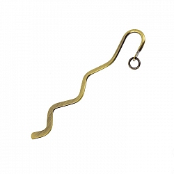 Swirl Style Metal Bookmark 85mm (Antique Bronze Colour)