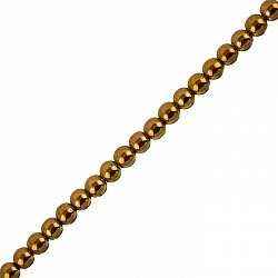 Red Copper Hematite Beads 6mm Semi-Precious 16" Strand