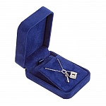 18K White Gold Plated Lock & Key Pendant Silver Necklace
