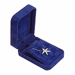 18K White Gold Plated Starfish Pendant Crystal Necklace