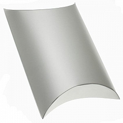 Matt Silver Large Pillow Jewellery Gift Box 14x13cm PK1