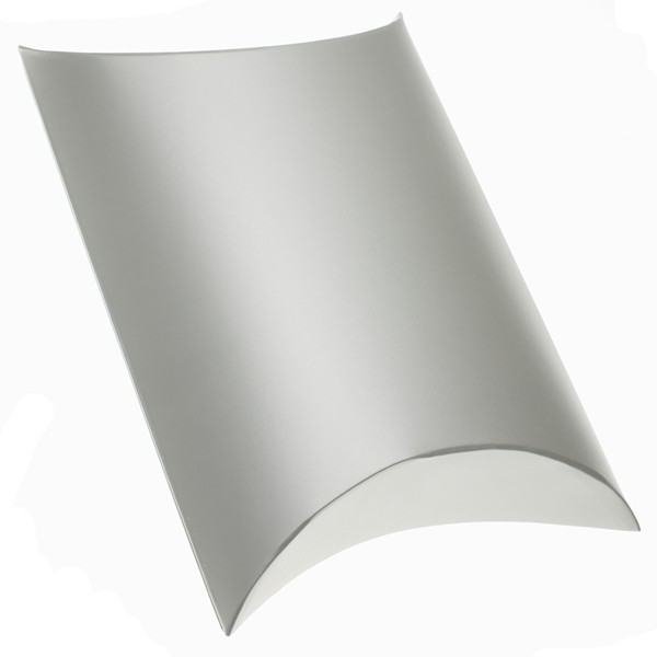 Matt Silver Large Pillow Jewellery Gift Box 14x13cm PK1