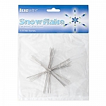 Beadsmith 3.75" Wire Snowflake Forms (0.8mm) 8 Frames