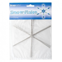 Beadsmith 6" Snowflake Wire Forms for Ornaments 6 Piece