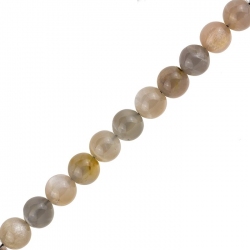 10mm Mixed Moonstone Beads Semi Precious 15.5" Strand