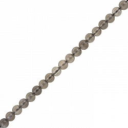 Grey Moonstone Beads 6mm Semi Precious - 15.5" Strand