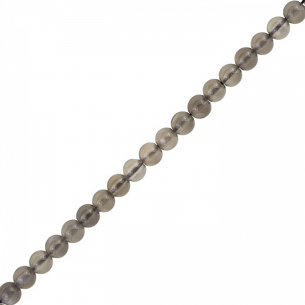 Grey Moonstone Beads 6mm Semi Precious - 15.5" Strand