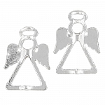 Tibetan Silver Angel & Fairy Bead Frames - 26mm (PK2)