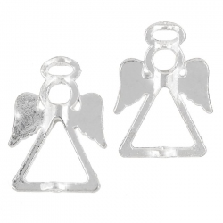 Tibetan Silver Angel & Fairy Bead Frames - 26mm (PK2)