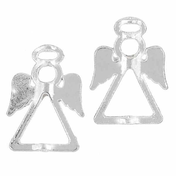 Tibetan Silver Angel & Fairy Bead Frames - 26mm (PK2)