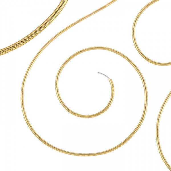 Beadsmith French Wire/Gimp 0.7mm Fine (New Gold) 16" Beadsmith French Wire/Gimp 0.7mm Fine (New Gold) 16"