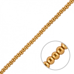 Round Peru Brown Glass Pearl Beads - 4mm (16" Strand)