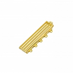 33mm 5 Hole Clasp For Delica Seed Beads (Gold Plated)