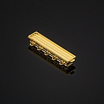 33mm 5 Hole Clasp For Delica Seed Beads (Gold Plated)