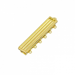 6 Hole Clasp Gold Plated For Delica Bead Weaving (38mm)