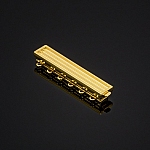 6 Hole Clasp Gold Plated For Delica Bead Weaving (38mm)
