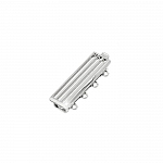 4 Hole Clasp For Delica Beads Multi-Strand Silver 26mm