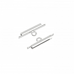 Silver Plated Miyuki Slide Tubes For Delica Beads (15mm)