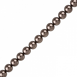 8mm Swarovski Round Crystal Pearl Beads 5810 Brown PK25