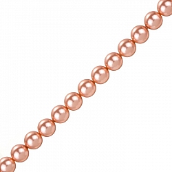 8mm Swarovski Crystal Pearl Beads 5810 Rose Peach PK25