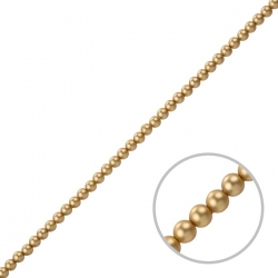 Swarovski Glass Pearls 5810 Vintage Gold 3mm Beads PK50