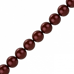 Swarovski 12mm Crystal Pearl Beads 5810 Bordeaux PK10