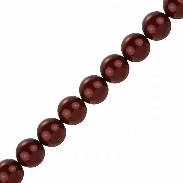 Swarovski 12mm Crystal Pearl Beads 5810 Bordeaux PK10