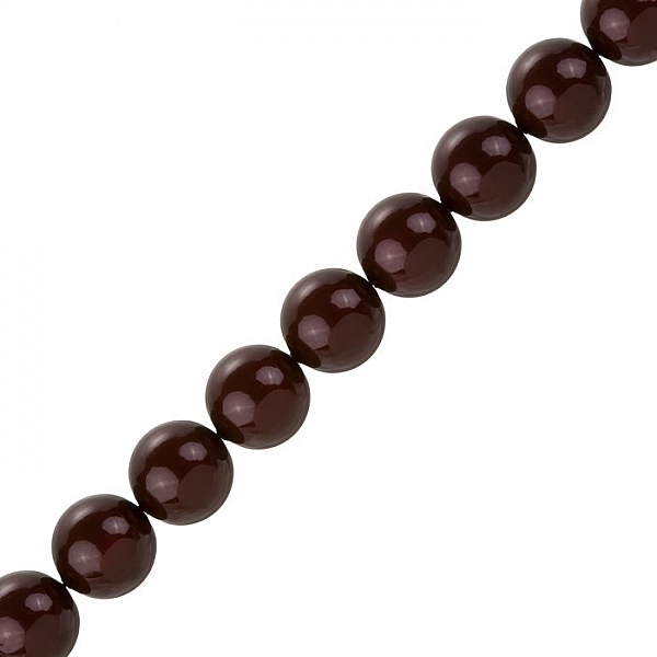 Swarovski 12mm Round Crystal Pearls (5810) Maroon PK10
