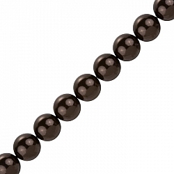 Swarovski 12mm Crystal Pearl Beads 5810 Deep Brown PK10