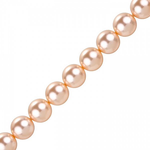 Swarovski 12mm Round Crystal Pearls (5810) Peach PK10