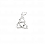 Sterling Silver Celtic Symbol Triangle Charm (7mm) PK1
